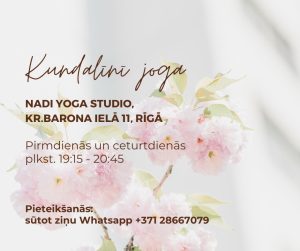 Kundalini joga PIRMDIENĀS un CETURTDIENĀS